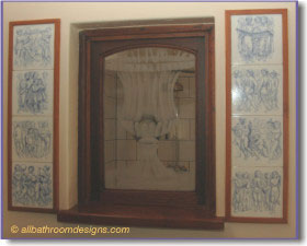 Antique Window Frame wooden shower window