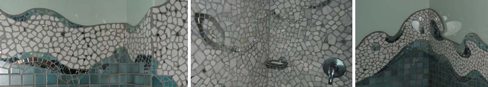 Mosaic with mirror fragments ideas for mosaics