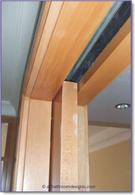 bathroom pocket door