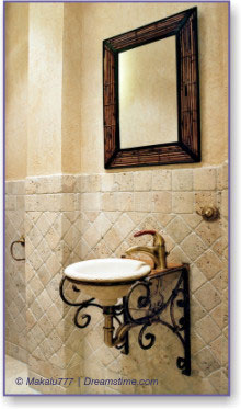 rustic bathroom vanity
