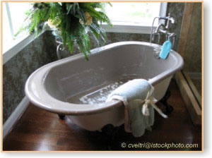 antique bathroom flooring