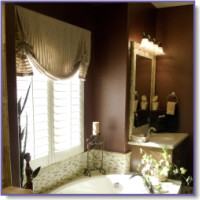 bathroom window curtains